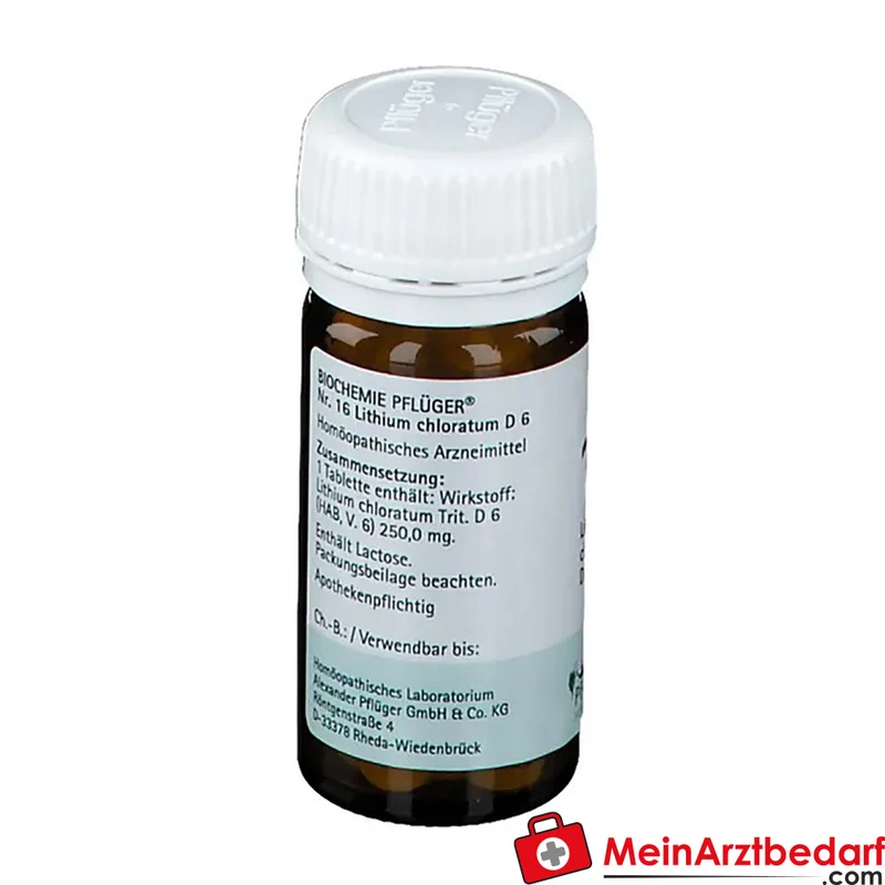 Biochemie Pflüger Nr. 16 Lithium chloratum D6 Tabletten, 100 St.