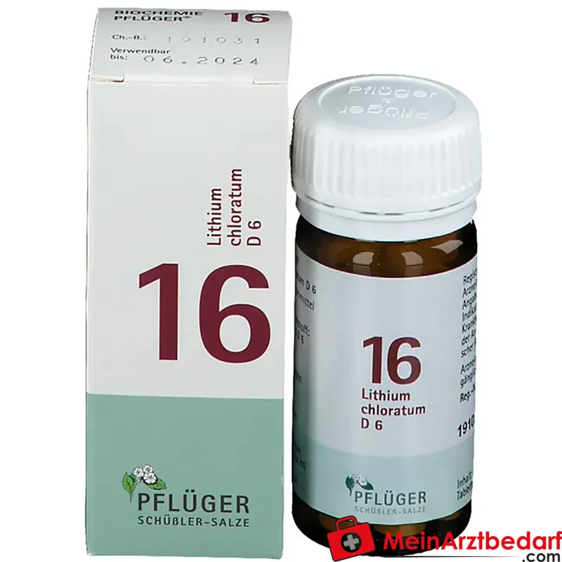 Biochemie Pflüger Nr. 16 Lithium chloratum D6 Tabletten, 100 St.