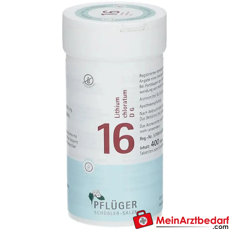 Biochemie Pflüger Nr. 16 Lithium chloratum D6 Tabletten, 100 St.