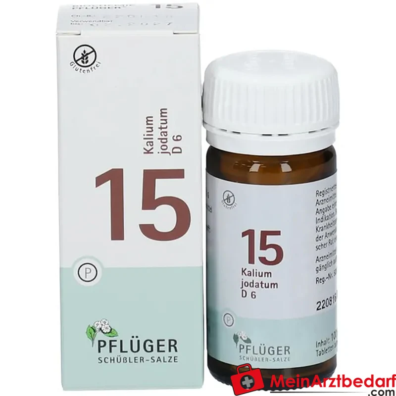 Biochemie Pflüger Nr. 15 Kalium jodatum D6 250 mg Tabletten 400 Stück