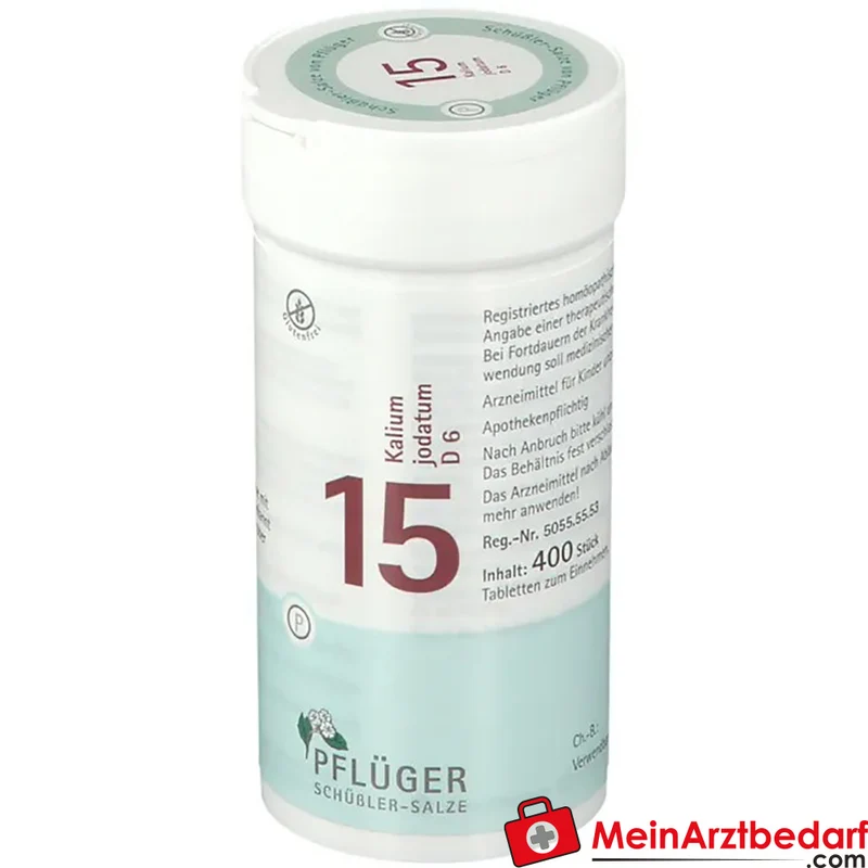 Biochemie Pflüger Nr. 15 Kalium jodatum D6 250 mg Tabletten 400 Stück