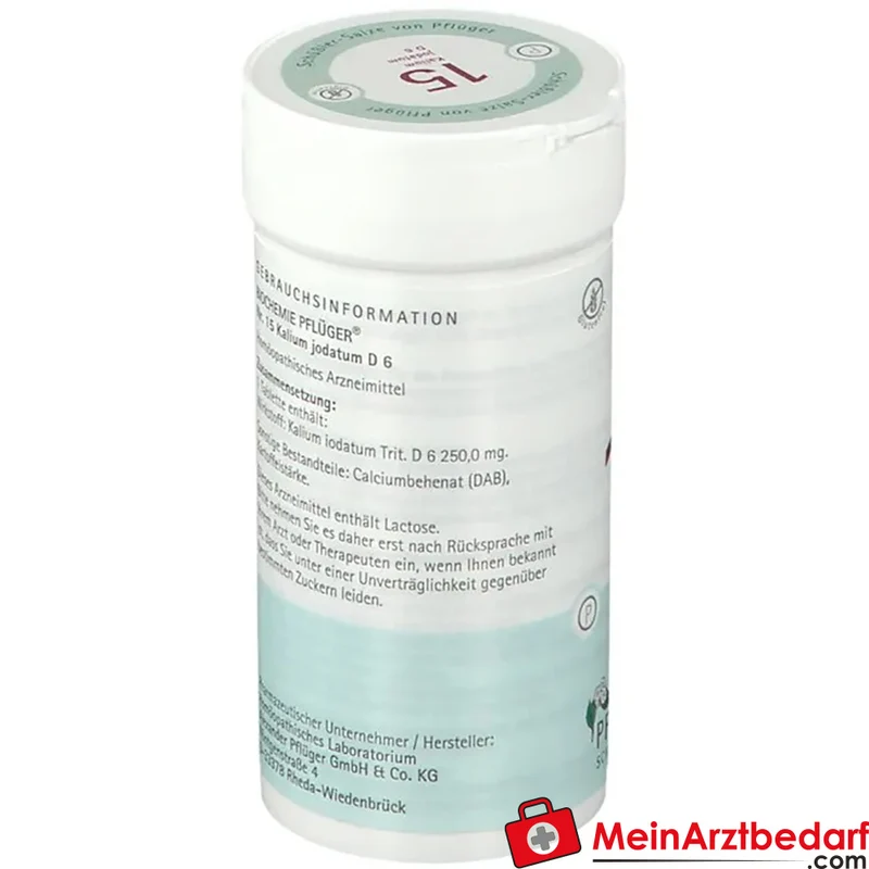 Biochemie Pflüger Nr. 15 Kalium jodatum D6 250 mg Tabletten 400 Stück