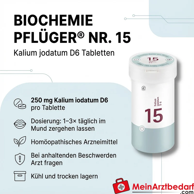 Biochemie Pflüger Nr. 15 Kalium jodatum D6 250 mg Tabletten 400 Stück