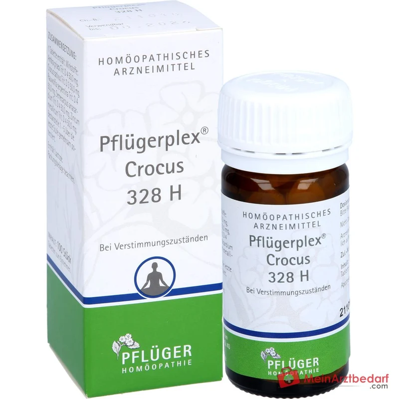 Pflügerplex Crocus 328 H Tabletten 100 St homöopathisches Arzneimittel, Wirkstoffe je 50 mg