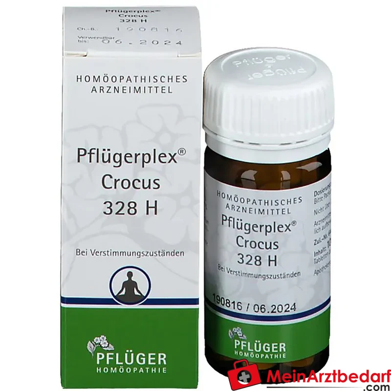 Pflügerplex Crocus 328 H Tabletten 100 St homöopathisches Arzneimittel, Wirkstoffe je 50 mg