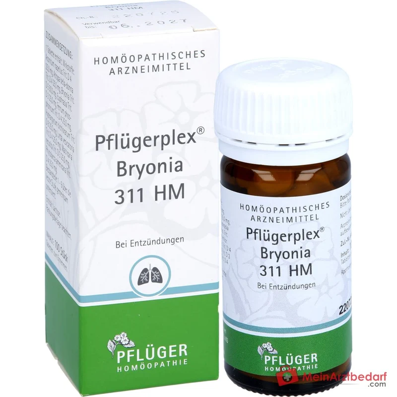 Pflügerplex Bryonia 311 HM (Bryonia, Euphrasia, Belladonna) Tabletten 100 Stück