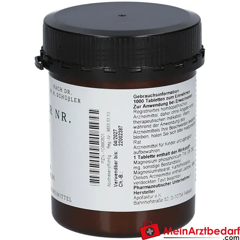 Schüssler Nr. 7 Magnesium phosphoricum D6 Tabletten 1000 Stück
