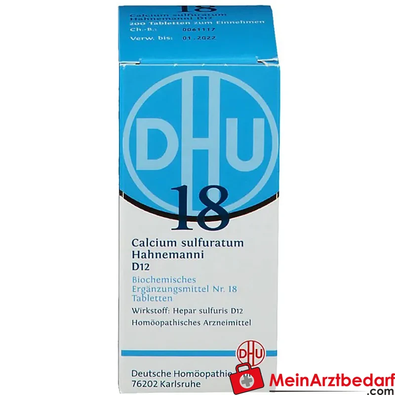 DHU Biochemie 18 Calcium sulfuratum D12 Tabletten