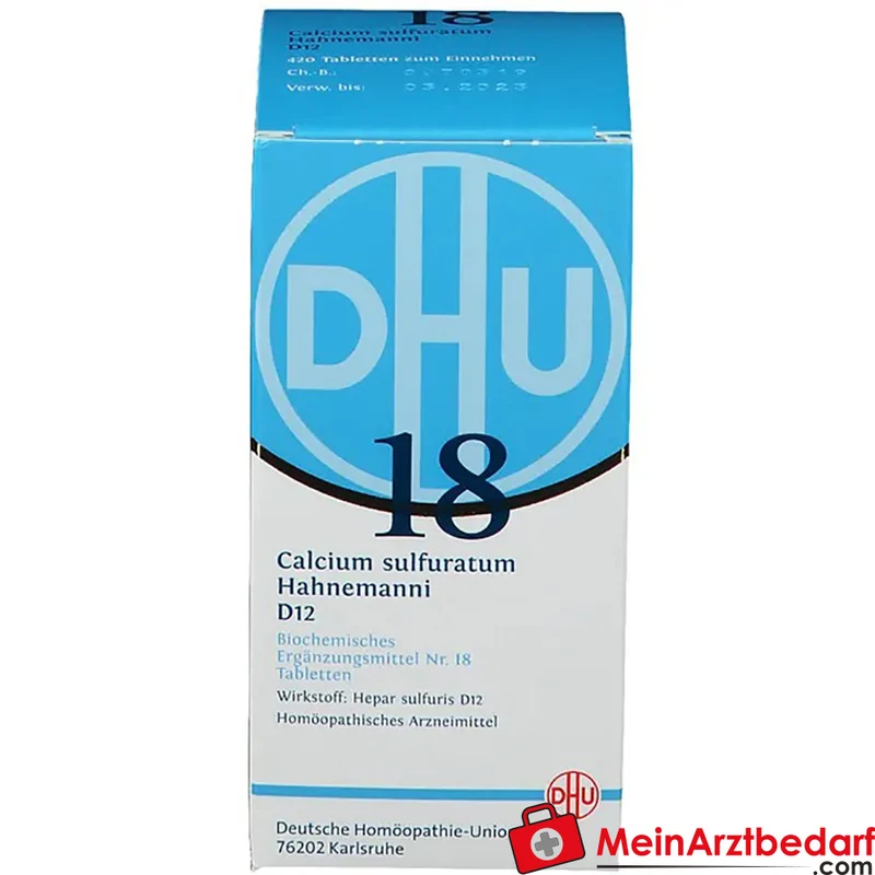 DHU Biochemie 18 Calcium sulfuratum D12 Tabletten
