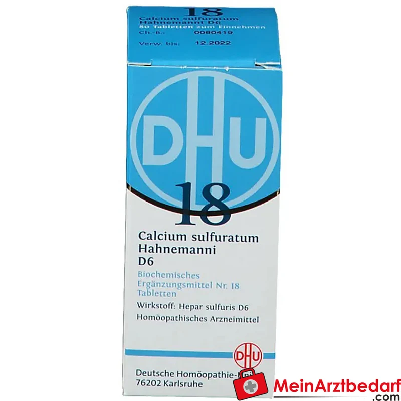 DHU Biochemie 18 Calcium sulfuratum D6 Tabletten