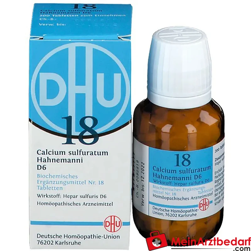 DHU Biochemie 18 Calcium sulfuratum D6 Tabletten