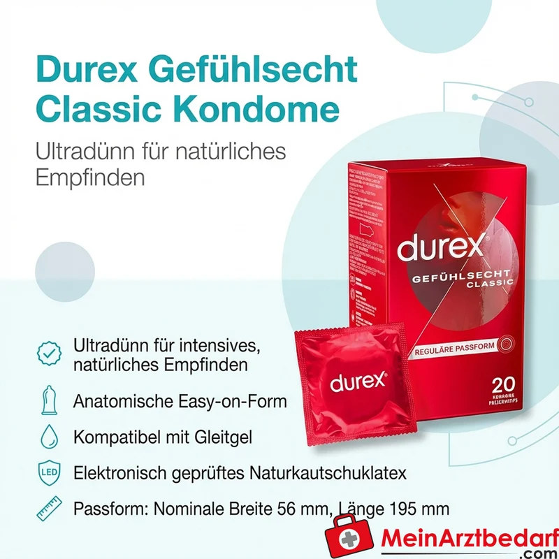 Durex Gefühlsecht Classic Kondome