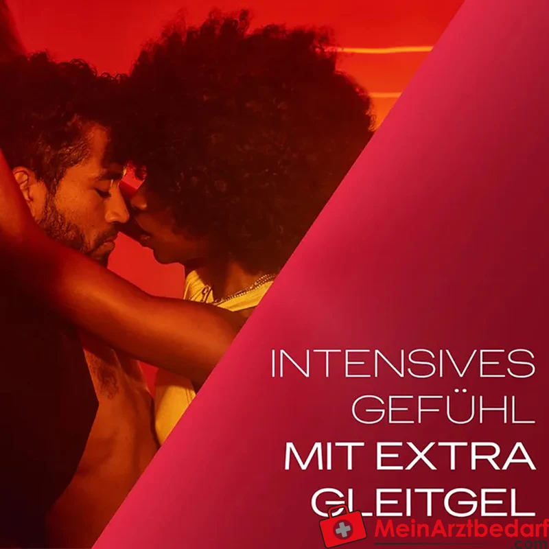 Durex Gefühlsecht Extra Feucht Kondome 56 mm Naturkautschuklatex