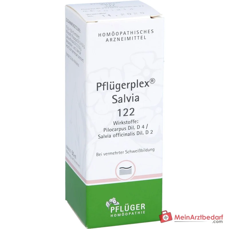 Pflügerplex Salvia 122 Pilocarpus D4 500 mg Salvia officinalis D2 500 mg Tropfen 10,8 ml