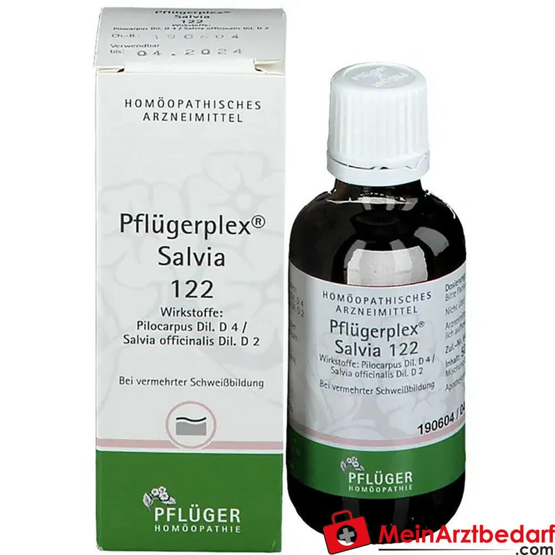 Pflügerplex Salvia 122 Pilocarpus D4 500 mg Salvia officinalis D2 500 mg Tropfen 10,8 ml
