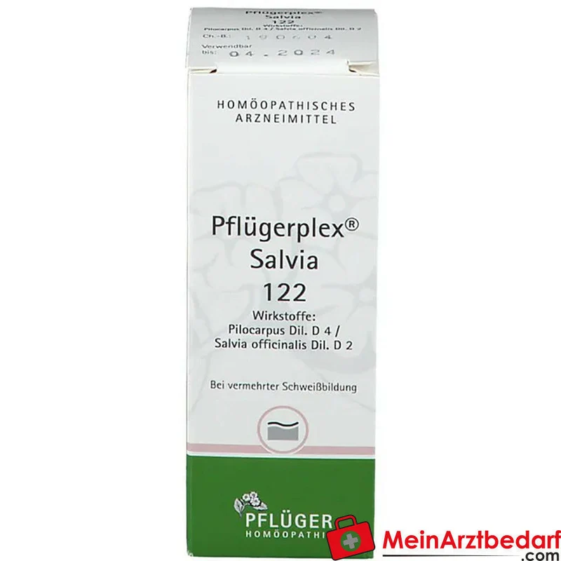 Pflügerplex Salvia 122 Pilocarpus D4 500 mg Salvia officinalis D2 500 mg Tropfen 10,8 ml