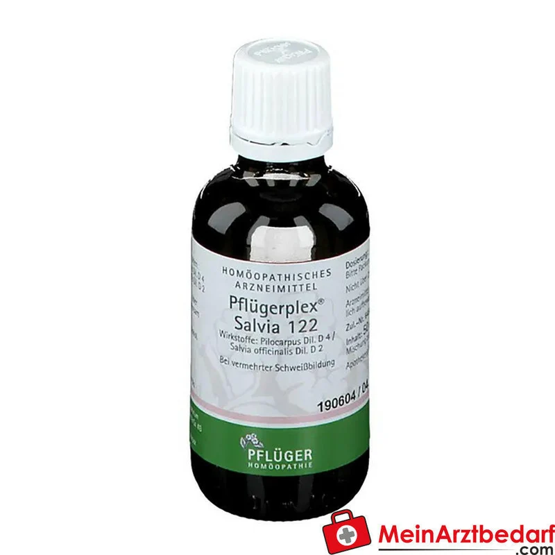 Pflügerplex Salvia 122 Pilocarpus D4 500 mg Salvia officinalis D2 500 mg Tropfen 10,8 ml