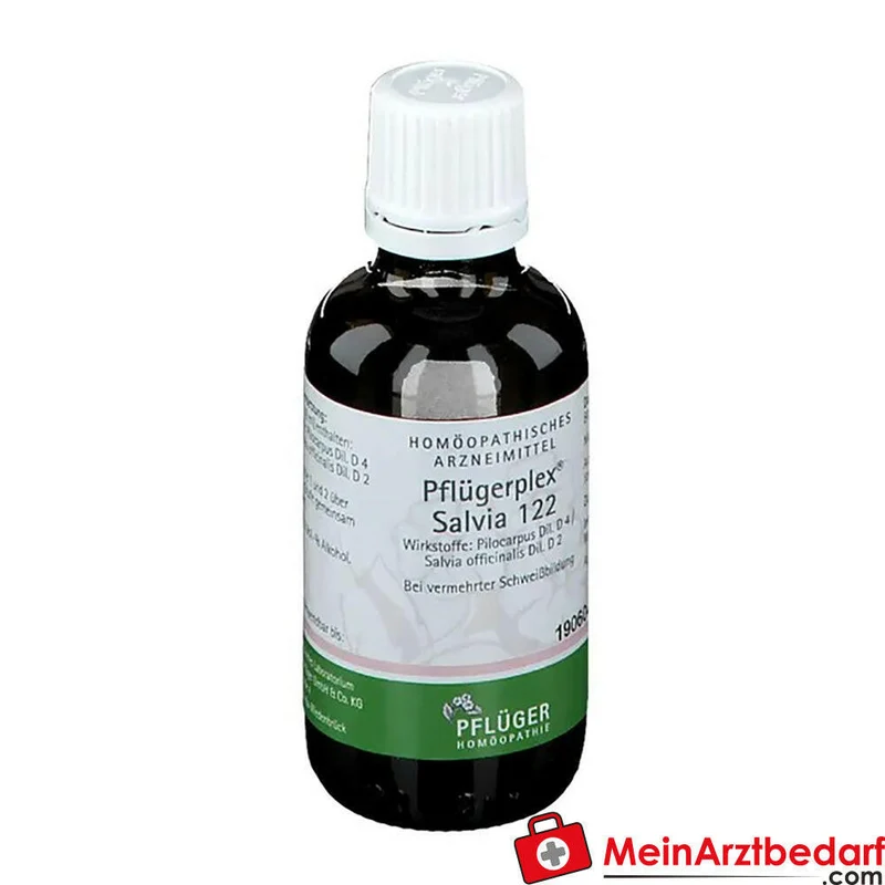 Pflügerplex Salvia 122 Pilocarpus D4 500 mg Salvia officinalis D2 500 mg Tropfen 10,8 ml