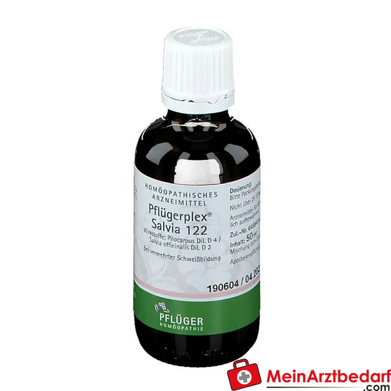 Pflügerplex Salvia 122 Pilocarpus D4 500 mg Salvia officinalis D2 500 mg Tropfen 10,8 ml