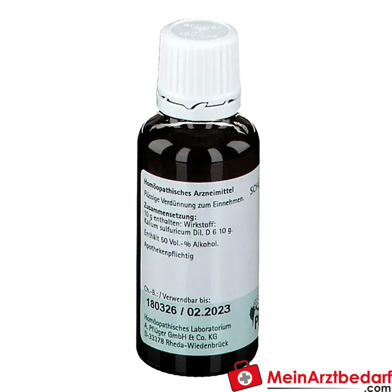 Biochemie Pflüger Nr. 6 Kalium sulfuricum D6 Tropfen 30 ml