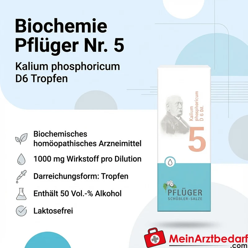 Biochemie Pflüger Nr. 5 Kalium phosphoricum D6 Tropfen 100 ml