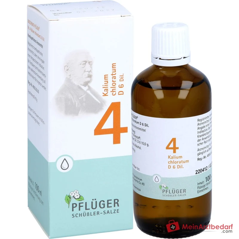 Biochemie Pflüger Nr. 4 Kalium chloratum D6 Tropfen 1000 mg 100 ml