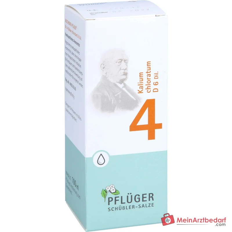 Biochemie Pflüger Nr. 4 Kalium chloratum D6 Tropfen 1000 mg 100 ml