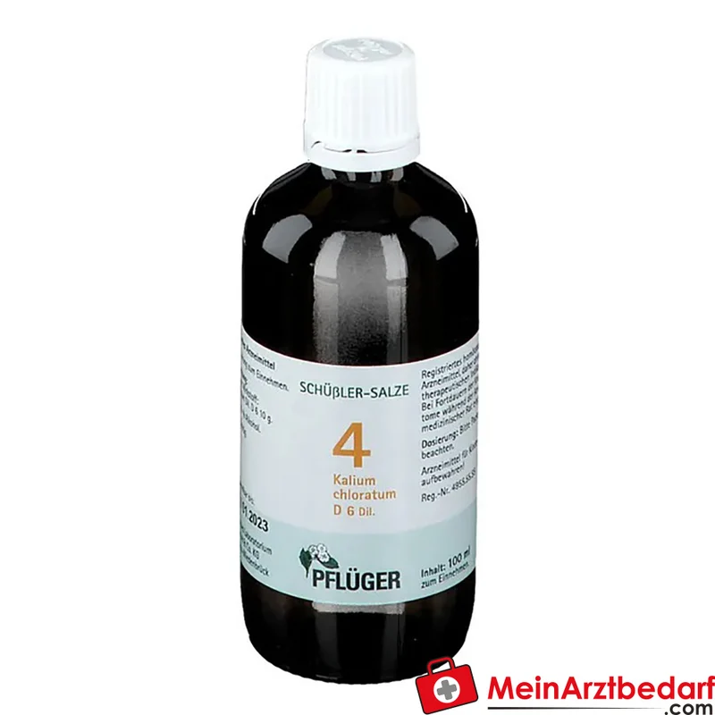 Biochemie Pflüger Nr. 4 Kalium chloratum D6 Tropfen 1000 mg 100 ml