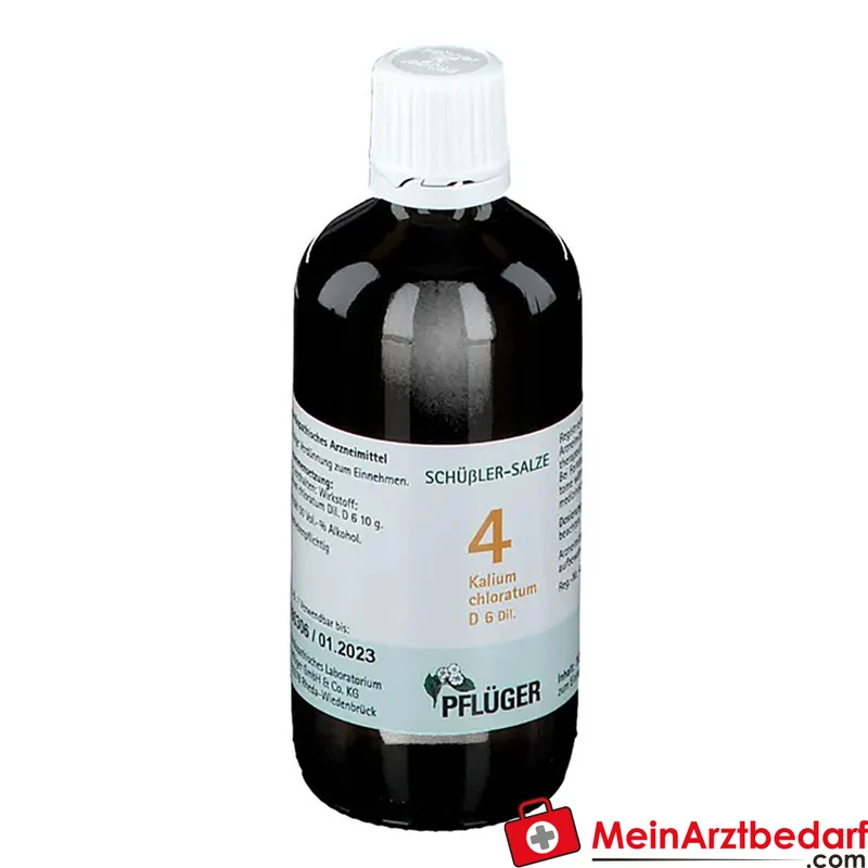 Biochemie Pflüger Nr. 4 Kalium chloratum D6 Tropfen 1000 mg 100 ml