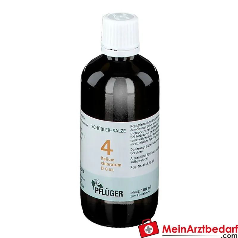 Biochemie Pflüger Nr. 4 Kalium chloratum D6 Tropfen 1000 mg 100 ml