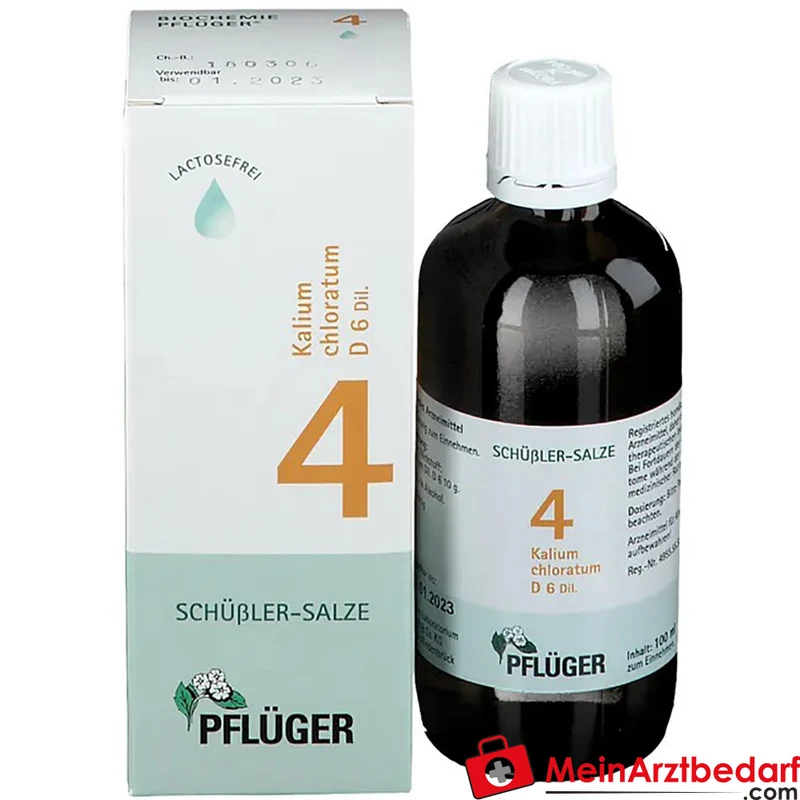 Biochemie Pflüger Nr. 4 Kalium chloratum D6 Tropfen 1000 mg 100 ml