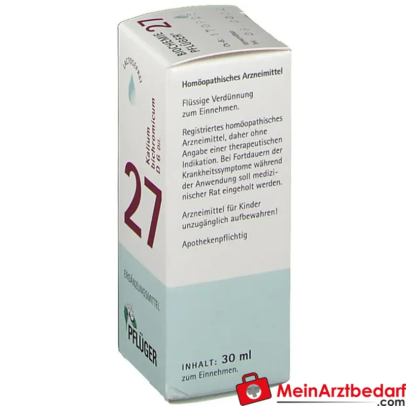 Biochemie Pflüger 27 Kalium bichromicum D6 Tropfen 30 ml