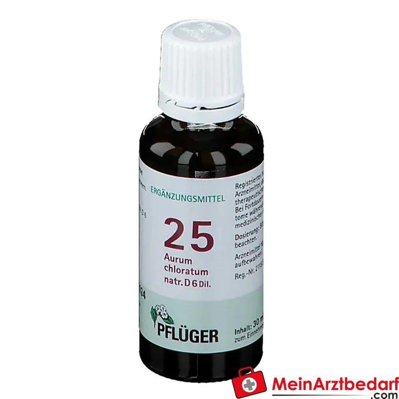 Biochemie Pflüger Nr. 25 Aurum chloratum natronatum D6 Tropfen 30 ml