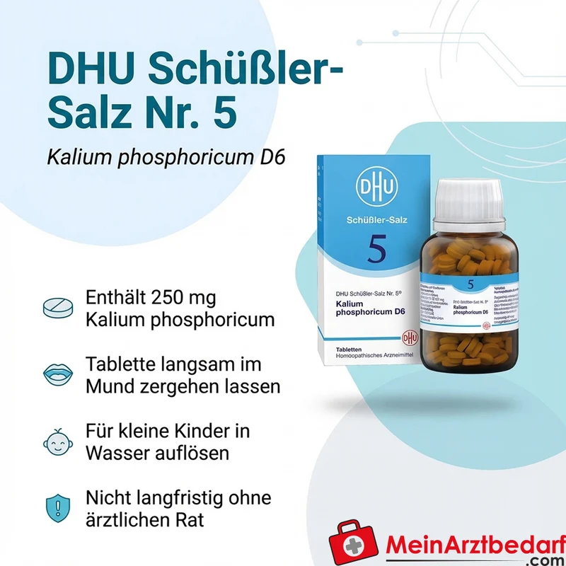DHU Schüßler-Salz Nr. 5 Kalium phosphoricum D6 Tabletten 80 Stück