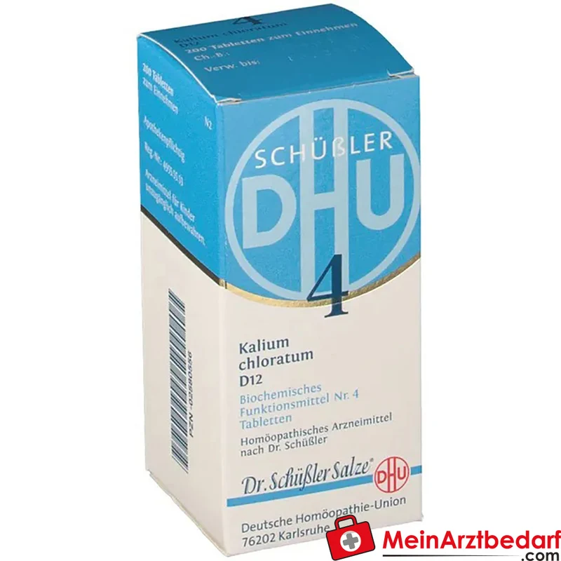 DHU Schüßler-Salz Nr. 4 Kalium chloratum D12 Tabletten 80 St