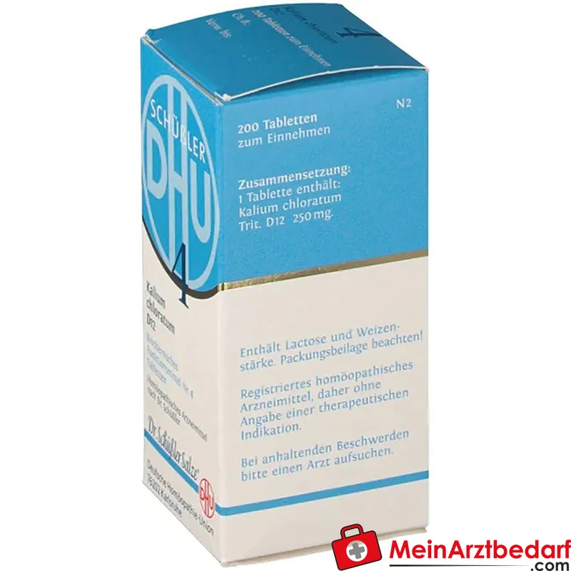 DHU Schüßler-Salz Nr. 4 Kalium chloratum D12 Tabletten 80 St