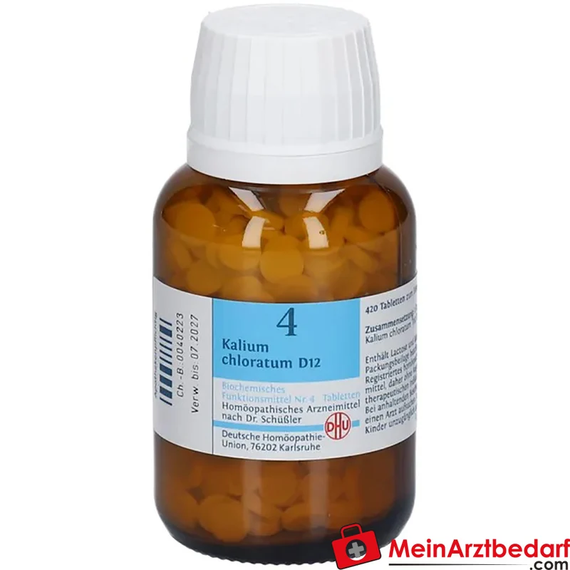 DHU Schüßler-Salz Nr. 4 Kalium chloratum D12 Tabletten 80 St