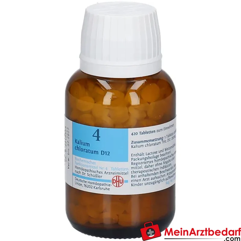 DHU Schüßler-Salz Nr. 4 Kalium chloratum D12 Tabletten 80 St