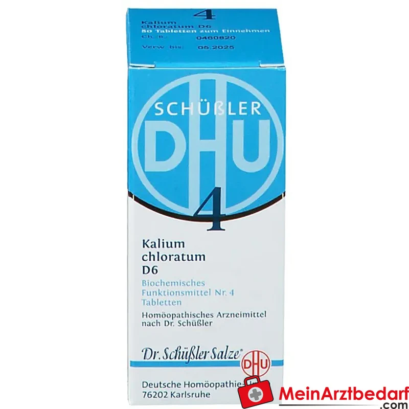 DHU Biochemie 4 Kalium Chloratum D6 Tabletten, 200 St.