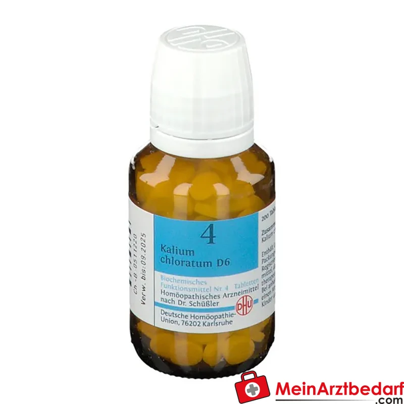 DHU Biochemie 4 Kalium Chloratum D6 Tabletten, 200 St.