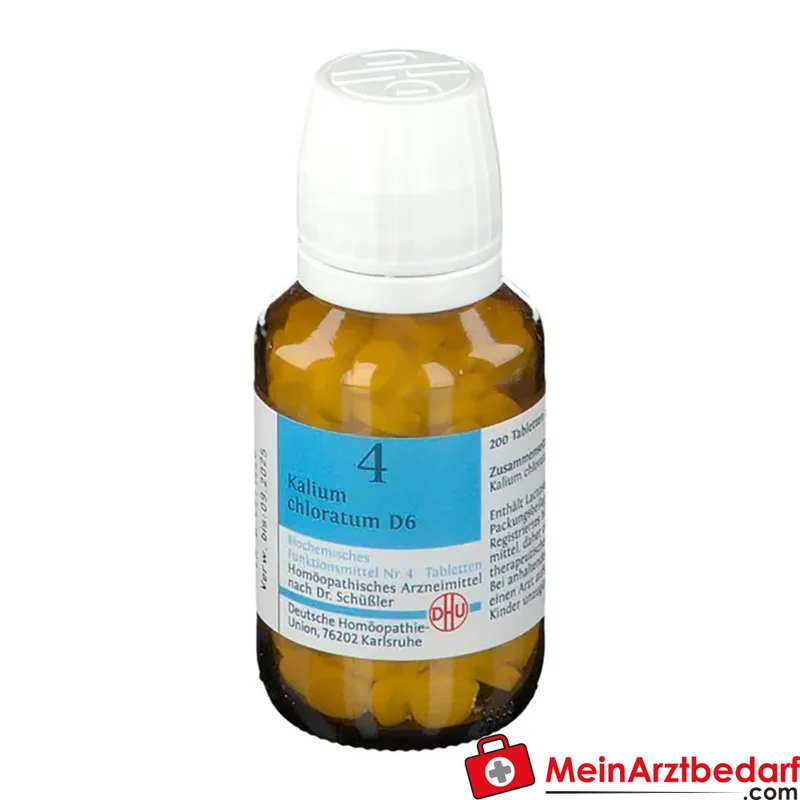 DHU Biochemie 4 Kalium Chloratum D6 Tabletten, 200 St.
