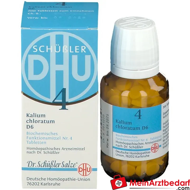 DHU Biochemie 4 Kalium Chloratum D6 Tabletten, 200 St.