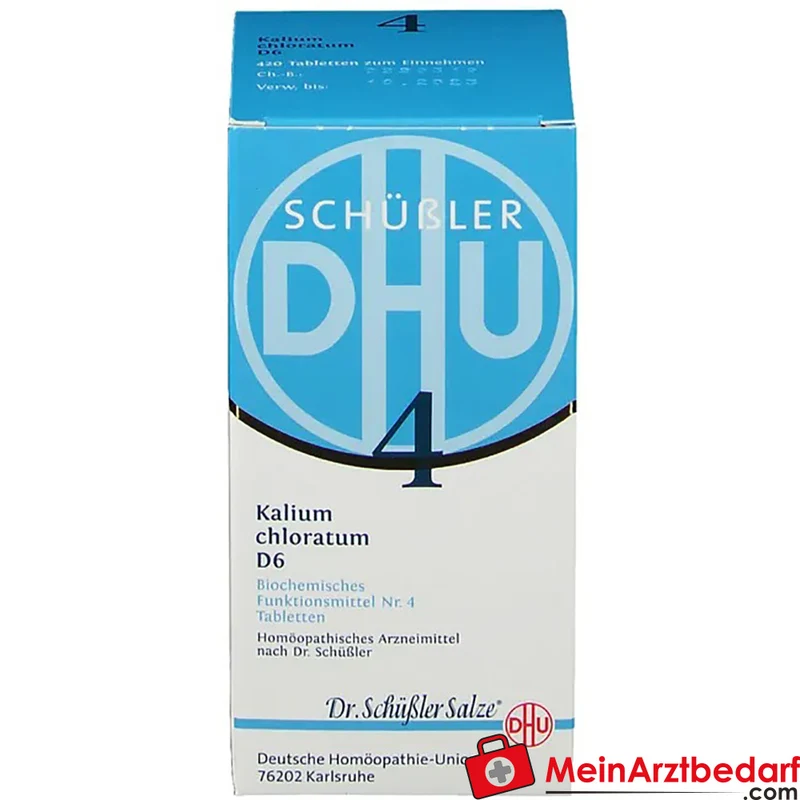 DHU Biochemie 4 Kalium Chloratum D6 Tabletten, 200 St.