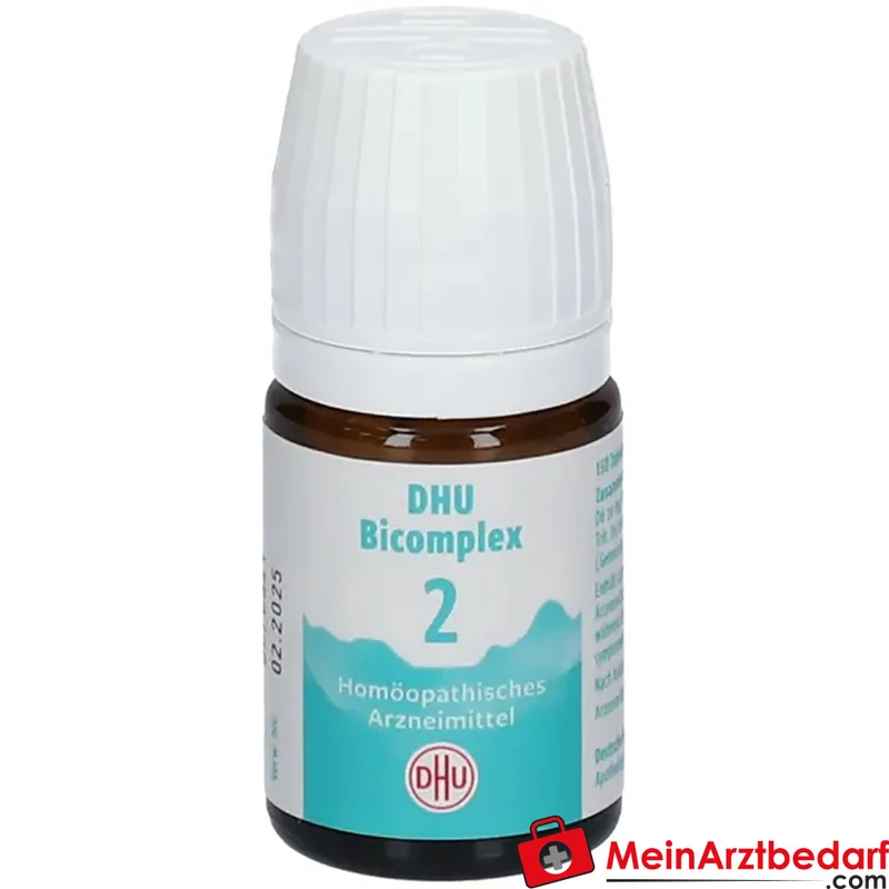 DHU Bicomplex 2 Tabletten – Calcium phosphoricum D6, Ferrum phosphoricum D6, Kalium phosphoricum D6, Natrium chloratum D6, Silicea D12, 150 Stück