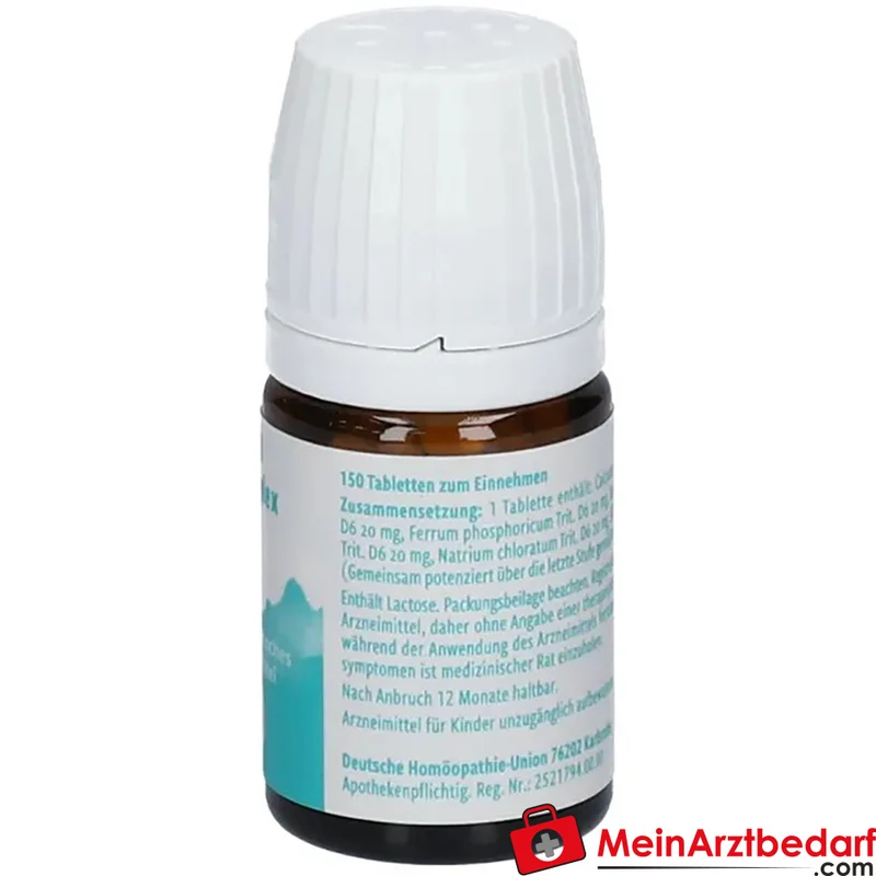 DHU Bicomplex 2 Tabletten – Calcium phosphoricum D6, Ferrum phosphoricum D6, Kalium phosphoricum D6, Natrium chloratum D6, Silicea D12, 150 Stück