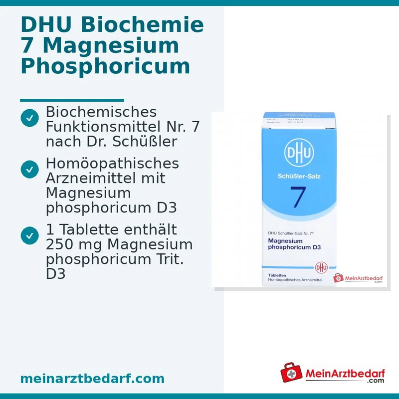 DHU Biochemie 7 Magnesium Phosphoricum D3 Tabletten, 80 St.