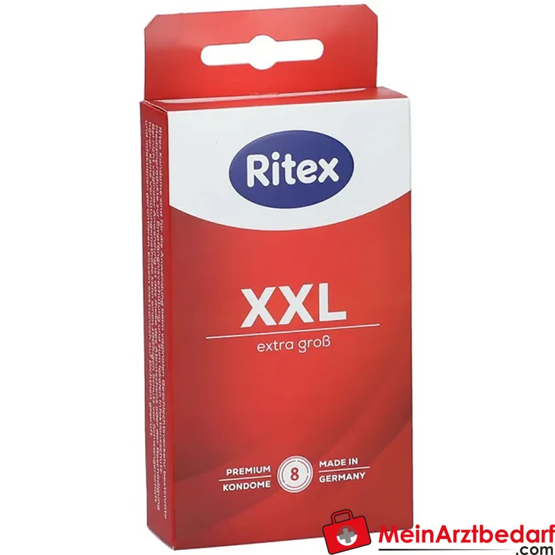 Ritex XXL Kondome 55 mm Breite 200 mm Länge Naturkautschuklatex 8 Stück