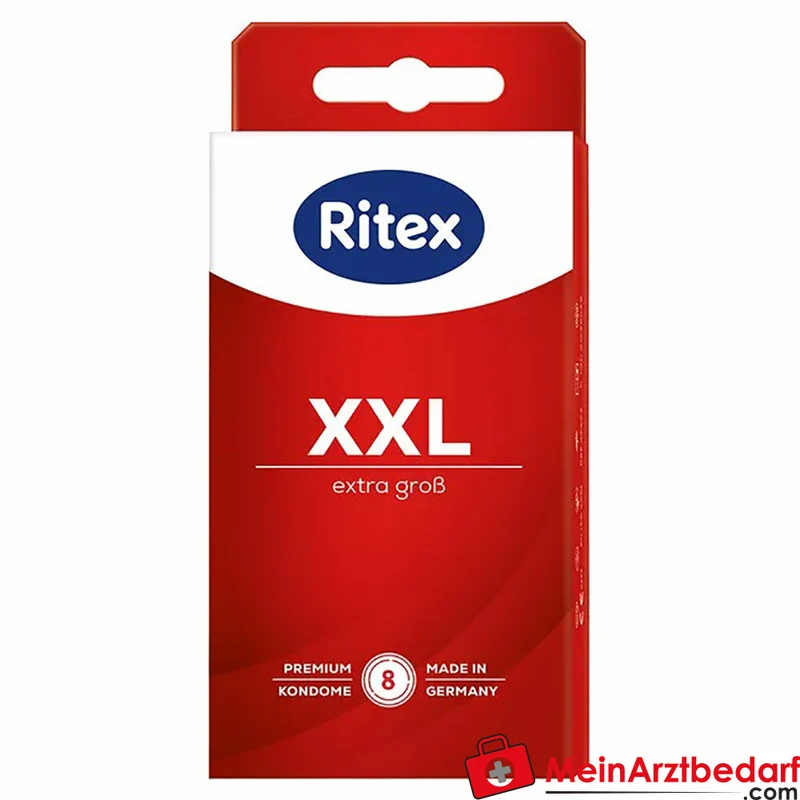 Ritex XXL Kondome 55 mm Breite 200 mm Länge Naturkautschuklatex 8 Stück