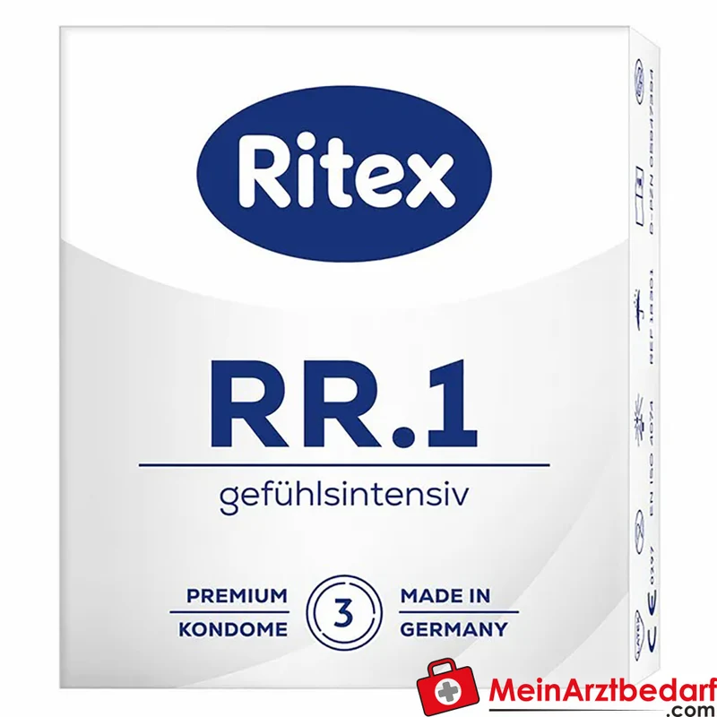 Ritex RR.1 Kondom hauchzart mit gefühlsaktivem Gleitfilm 1 Stück