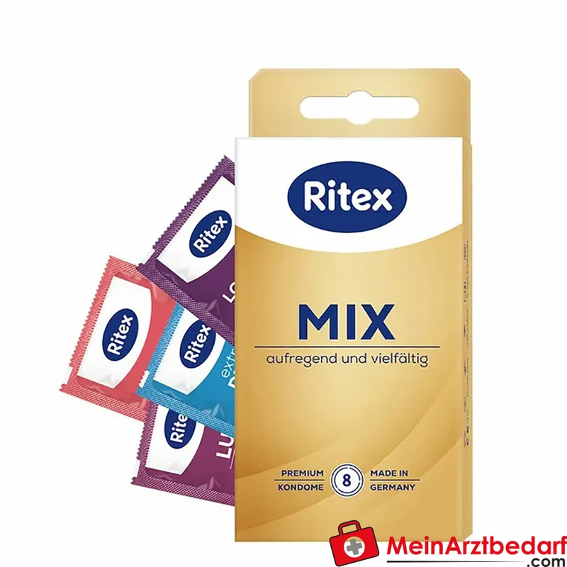 Ritex MIX Kondome, verschiedene Oberflächen, 10 Stück